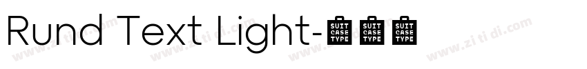 Rund Text Light字体转换